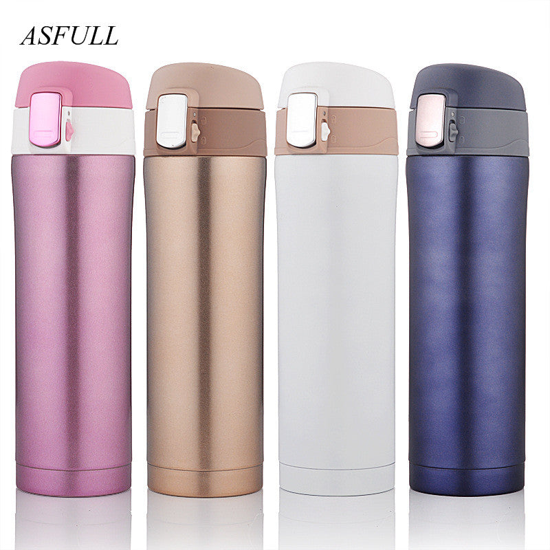 Thermos cup Thermos Mug Vacuum Cup 304 Stainless Steel  insulated Mug 450ML Thermal Bottle Thermoses vacuum flask  water bottle