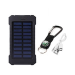 For XIAOMI Iphone 6 7 8 20000 mah Portable Solar Power Bank 20000mAh External Battery DUAL USB powerbank Charge Phone Charger