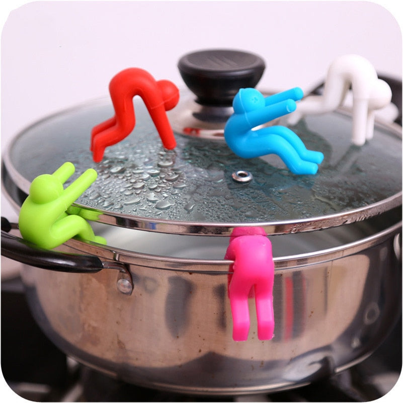 Creative 1Pcs Kitchen Gadgets Raise The Lid Overflow Device Stent for Kitchen Tools Pot cover overflow Home Kitchen Accessories