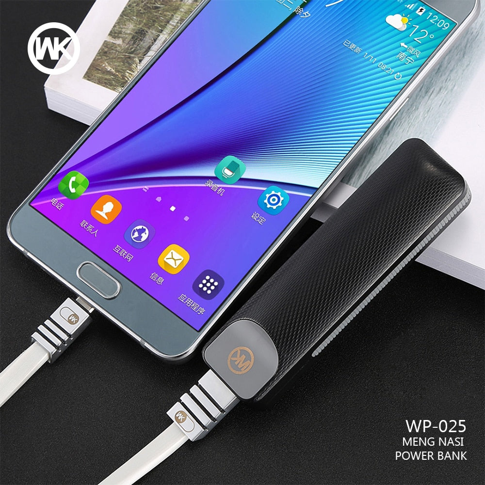 WKDESIGN Mini Power Bank Portable Charger Mi Powerbank Solar External Battery Pack for iPhone X Xiaomi Battery Bank Power Supply