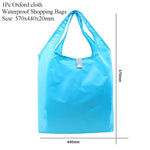 4pcs/2pcs Set Thicken Cart Trolley Supermarket Shopping Bags Folding Bags Eco-Friendly Reusable Shopping Handbags Portable Totes
