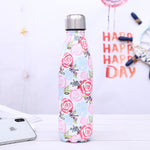 Stainless Steel Thermos Vacuum Flask Bottle 500ml Coffee Milk Cup Lovers Gradient Color Outdoor Travel Sport Hot Water Bottles