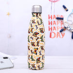 Stainless Steel Thermos Vacuum Flask Bottle 500ml Coffee Milk Cup Lovers Gradient Color Outdoor Travel Sport Hot Water Bottles