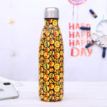 Stainless Steel Thermos Vacuum Flask Bottle 500ml Coffee Milk Cup Lovers Gradient Color Outdoor Travel Sport Hot Water Bottles