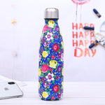 Stainless Steel Thermos Vacuum Flask Bottle 500ml Coffee Milk Cup Lovers Gradient Color Outdoor Travel Sport Hot Water Bottles