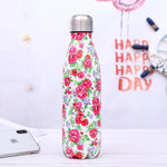 Stainless Steel Thermos Vacuum Flask Bottle 500ml Coffee Milk Cup Lovers Gradient Color Outdoor Travel Sport Hot Water Bottles