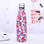 Stainless Steel Thermos Vacuum Flask Bottle 500ml Coffee Milk Cup Lovers Gradient Color Outdoor Travel Sport Hot Water Bottles