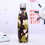 Stainless Steel Thermos Vacuum Flask Bottle 500ml Coffee Milk Cup Lovers Gradient Color Outdoor Travel Sport Hot Water Bottles