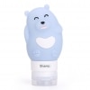 New Portable Cartoon Bear Penguin Animal Silicone Travel Case Organizer Shampoo Shower Gel Lotion Storage Refillable Bottle