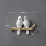 Wall Decorations Home Accessories Living Room Hanger Resin Bird key Bedroom kitchen Coat Clothes Towel Hooks Hat Handbag Holder