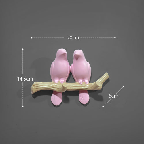 Wall Decorations Home Accessories Living Room Hanger Resin Bird key Bedroom kitchen Coat Clothes Towel Hooks Hat Handbag Holder