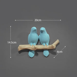 Wall Decorations Home Accessories Living Room Hanger Resin Bird key Bedroom kitchen Coat Clothes Towel Hooks Hat Handbag Holder