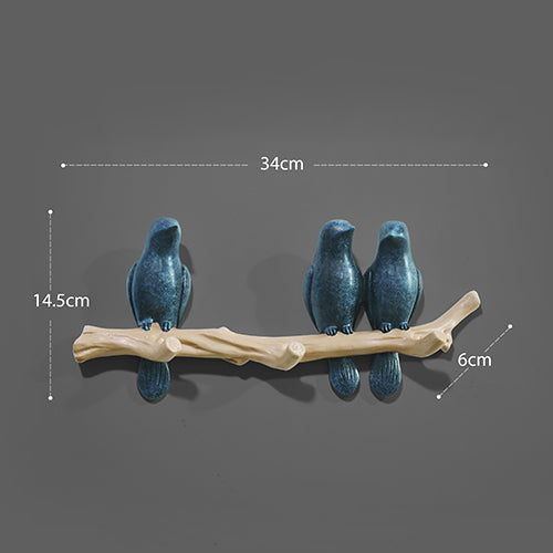 Wall Decorations Home Accessories Living Room Hanger Resin Bird key Bedroom kitchen Coat Clothes Towel Hooks Hat Handbag Holder