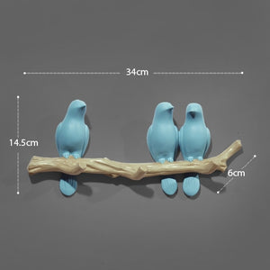 Wall Decorations Home Accessories Living Room Hanger Resin Bird key Bedroom kitchen Coat Clothes Towel Hooks Hat Handbag Holder