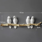 Wall Decorations Home Accessories Living Room Hanger Resin Bird key Bedroom kitchen Coat Clothes Towel Hooks Hat Handbag Holder