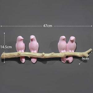 Wall Decorations Home Accessories Living Room Hanger Resin Bird key Bedroom kitchen Coat Clothes Towel Hooks Hat Handbag Holder