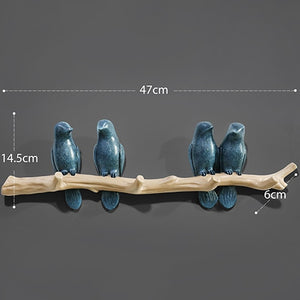 Wall Decorations Home Accessories Living Room Hanger Resin Bird key Bedroom kitchen Coat Clothes Towel Hooks Hat Handbag Holder