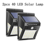 30/40 LED Solar Power Lamp PIR Motion Sensor 1/2/4pcs Solar Wall Light Outdoor Waterproof Energy Saving Garden Security Lamp