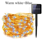11m/21m/31m/41m  LED Outdoor Solar Lamp LEDs String Lights Fairy Holiday Christmas Party Garland Solar Garden Waterproof Lights